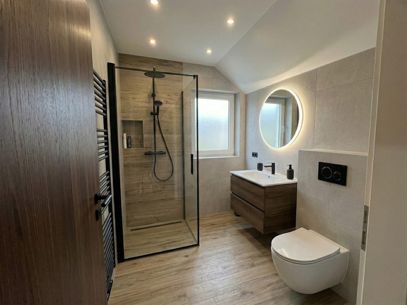 Dasselbe Bad modern saniert durch Bauvia Concept